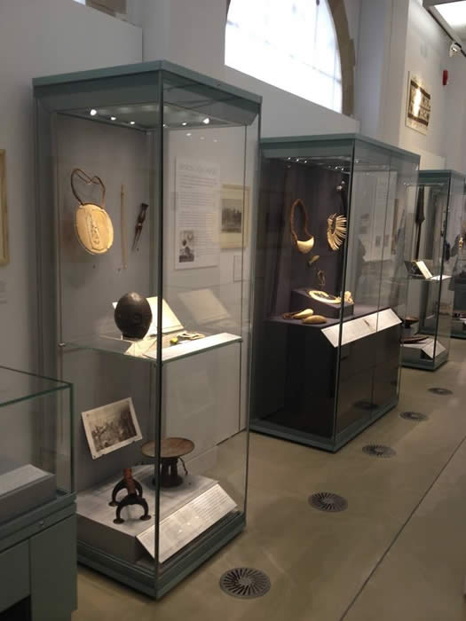 display cases in 'Chiefs & Governors' at MAA